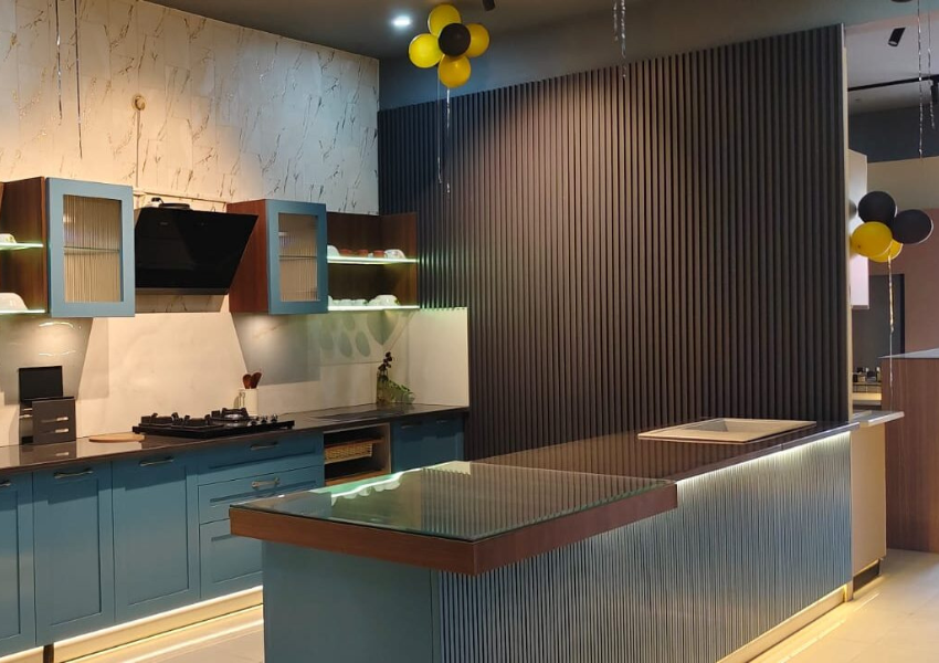 Premium modular kitchen in Lucknow designed by Kaizen Interio for modern homes